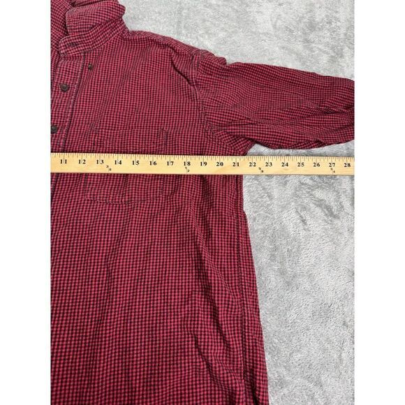 Vintage L.L. Bean Long Sleeve Button Down Shirt Men's Size Large Red - Picture 6 of 8